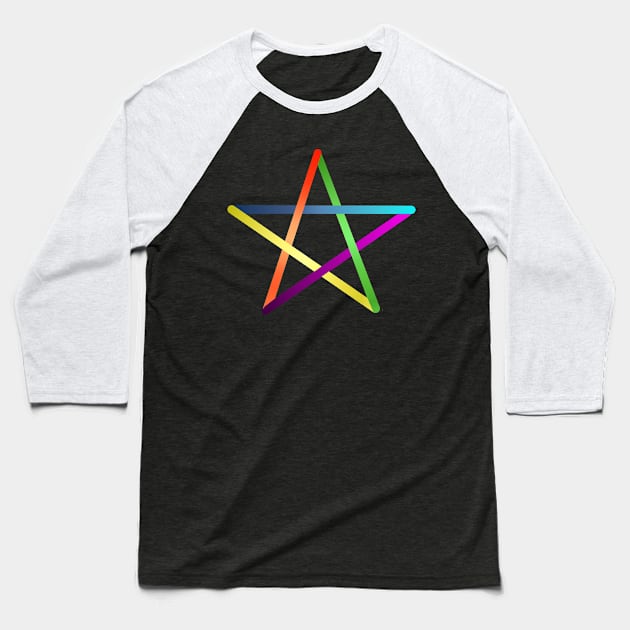 Triangle - Graphic - geometric design - geometric Baseball T-Shirt by T-SHIRTS UND MEHR